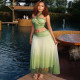 SC Halterneck Sleeveless Backless Top Long Skirt Suit GJYO-JSD711916
