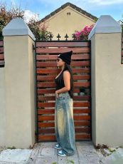 SC Plus Size Gradient-Colored Washed Jeans GYLN-9048