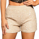 SC Solid Color Sequin Shorts GXRF-QC0166