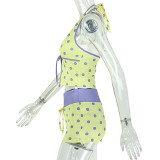 SC Polka Dot Print Sport Two Piece Shorts Set GJYO-JS919203