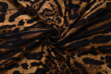 SC Leopard Print Long Sleeve Maxi Dress DLSF-K6D11938A