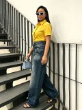 SC Plus Size Fashion Straight Jeans GYLN-4040
