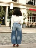 SC Plus Size Patchwork Wide Leg Jeans GYLN-0704