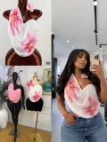 SC Single Shoulder Press Pleated Top GKYS-3117