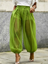 SC Mesh See Through Lantern Pants HNIF-GY342