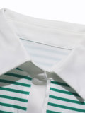 SC Stripe Short Sleeve Short 2 Piece Set HNIF-YF307