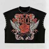 SC Rivet Printed Loose T Shirts GTGE-MH1040