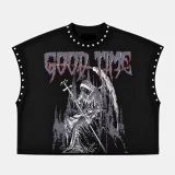 SC Rivet Printed Loose T Shirts GTGE-MH1040