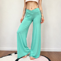 SC Solid Color Wide Leg Knits Pants GPKJ-MR50455