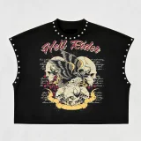 SC Rivet Printed Loose T Shirts GTGE-MH1040