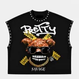 SC Rivet Printed Loose T Shirts GTGE-MH1040