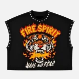 SC Rivet Printed Loose T Shirts GTGE-MH1040