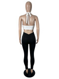 SC Solid Color Deep V Neck Jumpsuit SHD-8126