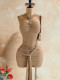 SC Solid Color Sleeveless Ruched Mini Dress GZIY-6515