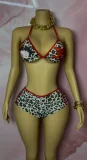 SC Leopard Print Halterneck Swimsuit GNJF-TY07