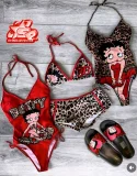 SC Leopard Print Halterneck Swimsuit GNJF-TY07