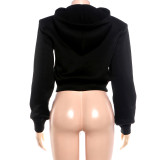 SC Zipper Hooded Long Sleeve Coat GZJQ-K6C13111A
