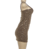 SC Sexy Spaghetti Straps Mini Dress GZJQ-K6D14514A