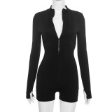 SC Sport Zipper Backless Romper GDSF-Y26RP310
