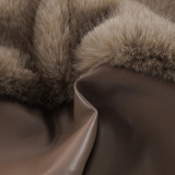 SC Casual Fur Patchwork Leather Short GPKJ-MR50782