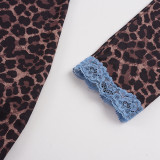 SC Leopard Print Split Mini Dress GPKJ-MR51594