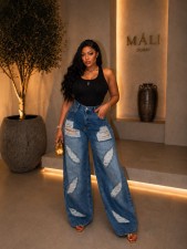 SC Loose Ripped Jeans SH-391690