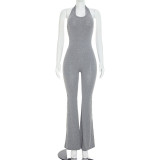 SC Halterneck Backless Solid Jumpsuit GSBW-Q26JP127