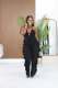 SC Halterneck Deep V Neck Ruffles Jumpsuit GTYZ-7626