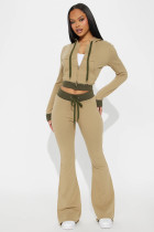 SC Patchwork Contrast Color Two Piece Pants Set YMEF-59123