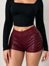 SC Snake Printed Solid Color Short GNZD-11895PBM