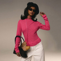 SC Stripe Long Sleeve Tops GNZD-60336TBZ