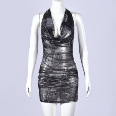 SC Sleeveless Backless Mini Dress GNZD-11770DBM
