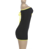SC Halloween Cross Tie Strapless Mini Dress DLSF-K6D14407A