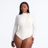 SC Long Sleeve Solid Color Bodysuit GSZM-Q26BS201