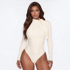 SC Long Sleeve Solid Color Bodysuit GSZM-Q26BS201