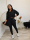 SC Solid Color Long Sleeve Pants 2 Piece Set CH-24059
