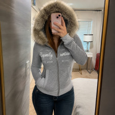 SC Letter Printed Long Sleeve Sweatshirt(Without Headscarf) GPKJ-MR50570