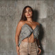 SC Solid Color Wrap Chest Zipper Top GNZD-31810THY