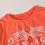 SC Letter Printed Long Sleeve T Shirt GNZD-31490TY