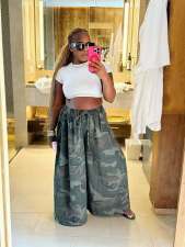 SC Camouflage Printed Wide Leg Pants LSD-3003