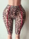 Pre Order: About 7 work days shipping Leopard Printed Mesh Seventh Pants YUEM-202687