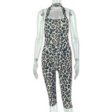 SC Leopard Printed Backless Jumpsuit GJYO-JP006502