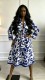 SC Long Sleeve Printed Shirt Dress GXIN-8994