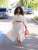 SC Long Sleeve V Neck Two Piece Skirts Set GFXI-fx948
