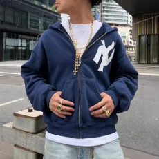 VIP1 Printed Hooded Sweatshirt Couple Coat GWHT-WY998