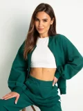 SC Plus Size Long Sleeve Zipper Sweatshirt Coat Pants Suit GWHT-A008