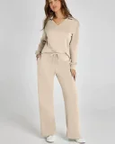 SC Long Sleeve V Neck Long Sleeve Pants Suit GWHT-A19