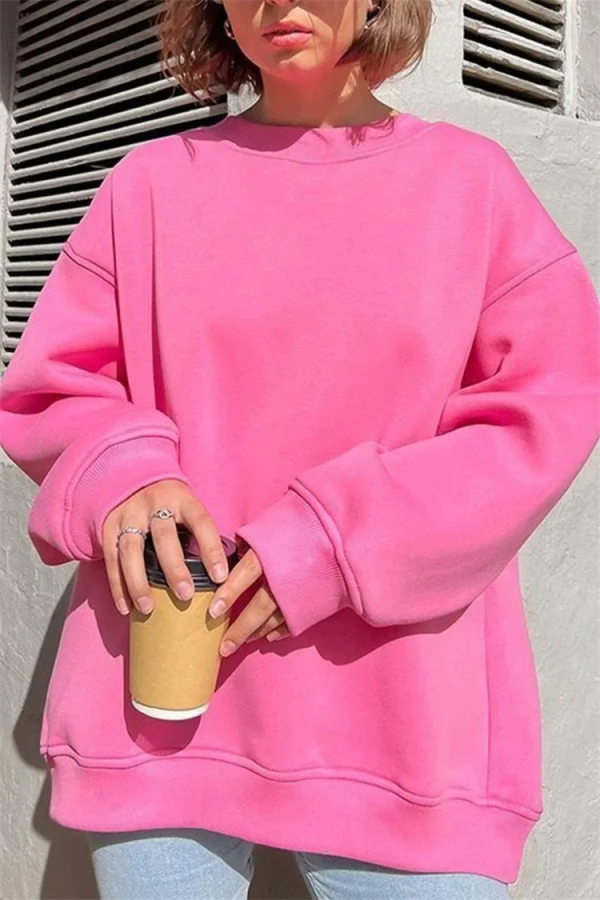 SC Solid Color Long Sleeve Sweatshirt GWHT-1946