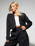 SC Long Sleeve Short Blazer Two Piece Pants Set GWHT-659
