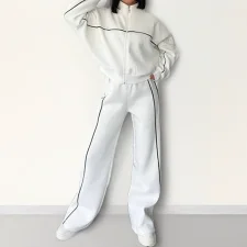 SC Plus Size Casual Sport Long Sleeve Pants Suit GHMF-28696